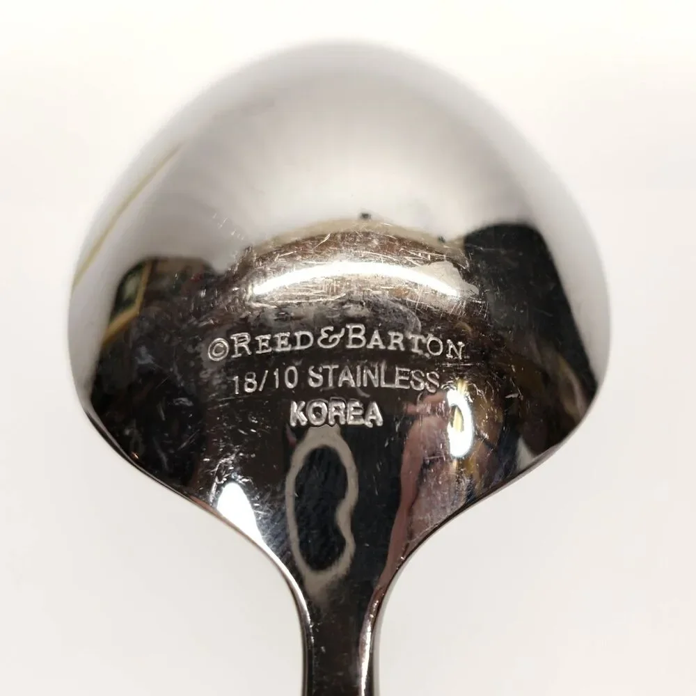 Reed & Barton Musee Place Oval Soup Spoon 18/10 Stainless Korea Replacement 7.25